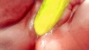 VILLAGE HOUSEWIFE'S BATHROOM FUCK HIDING FROM HUBBY DRIPS WITH WET PUSSY CUM!
