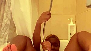 what if petite ebony rips clothes for wet shower pussy tease...