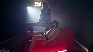 Dominatrix Facesits and Teaches Face-Pleasing Submission