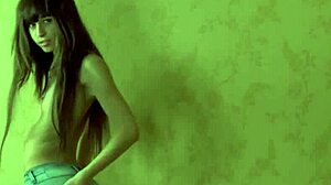 Hot girlfriend's jeans tease hides irresistible secrets underneath
