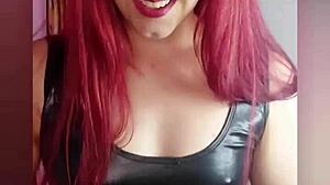 imagine your mistress strapon fucking you while humiliating as boss in stockings