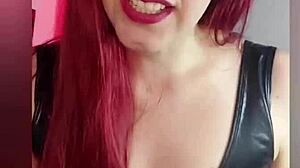 imagine your mistress strapon fucking you while humiliating as boss in stockings