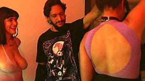 University party turns wild with rough public doggystyle riding