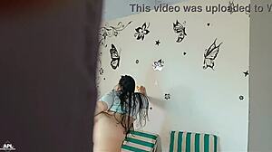 stepmom's big ass tempts me during her hot videocall with stepdad