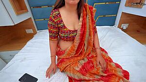 Sexy Indian Housewife Bent Over Doggy Creampie Ride