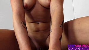 Marilyn Sugar Begs Stepbro to Cream Tits and Fuck Her