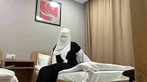 Turkish Stepmom Teases in Pantyhose for Stepson's Gaze