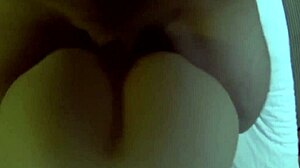 quick hotel pov quickie ends with huge cumshot load on wife's ass