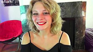blonde babe dares pov rimjob in pretty tits interview?