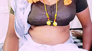 Cheating Indian bhabi delivers blowjob with Telugu dirty talk