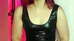 imagine your mistress strapon fucking you while humiliating as boss in stockings