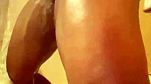 what if petite ebony rips clothes for wet shower pussy tease...