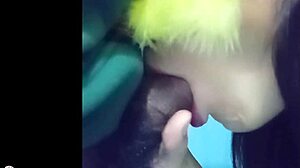 thai wife homemade pov blowjob on big cock
