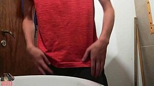 skinny amateur jerks juicy lubed monster cock pov at work solo