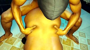 Cum Explosion on BBW Ebony MILF's Massive Boobs Huge Ass Tight Pussy Spreading!