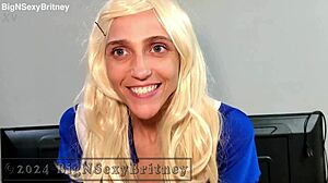 big n sexy britney cheerleader blows and takes anal in homemade pov sloppy cumshot 😜🍆