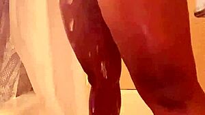 what if petite ebony rips clothes for wet shower pussy tease...
