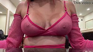 italian milf artemisia love teases with bouncing big natural tits