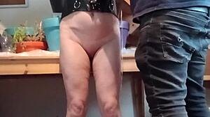 Bound French Maid Slave Endures Humiliations and Submission Session
