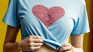 my valentine's shirt and panties tease you perfectly barefoot