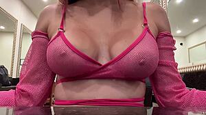 italian milf artemisia love teases with bouncing big natural tits