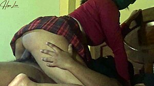 thick asian maid rides big cock overtime 😈🍑 owner pounding!