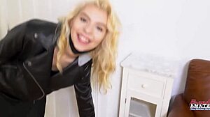 Petite Blonde Sophia Sweet Dildo Fucks Shaved Wet Pussy Dancing Nude
