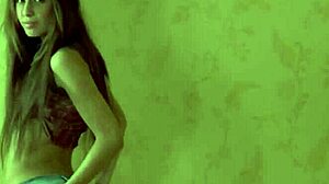 Hot girlfriend's jeans tease hides irresistible secrets underneath