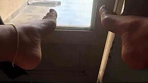 Teasing Neighbors with My Juicy Colombian Ass on Platform!