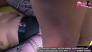 Horny German Secretary Endures Wild Gangbang Casting