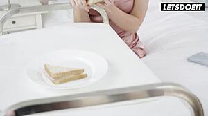 lucky me cheating with hot latina milf maid anal creampie while wife watches 3some