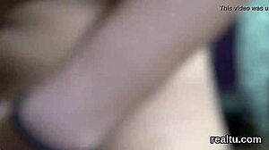 adorable czech teen strips in shop then takes pov banging