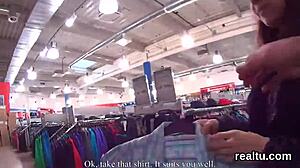 czech teen teased in store then pov fucked hard