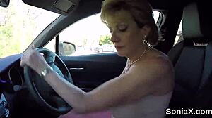 Unfaithful UK Milf Lady Sonia's Oversized Boobs Exposed