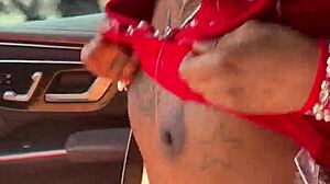 Squirting Dripping Wet Over Black Cock Outdoors!