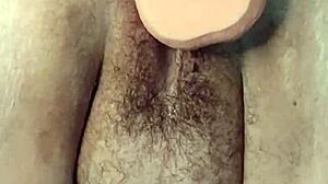 whoa this fat hairy milf pussy gets fisted and squirts up close