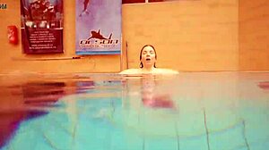 whoa, hot teen marketa dives underwater in bikini... damn!