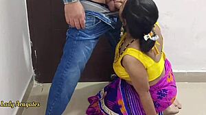 Desi Stepdad Catches Stepdaughter Outdoors for Wild Village Fuck