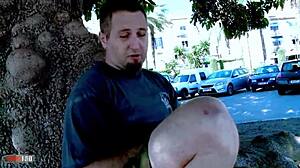 Hard beach fuck with young Spanish Jakeline teen