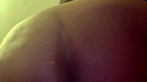 fat ebony ass bounces wildly on huge dildo pov
