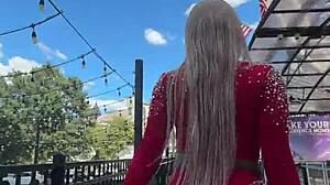 Squirting Dripping Wet Over Black Cock Outdoors!