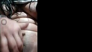 😈 latina influencer fingers shaved pussy flashing live with boyfriend
