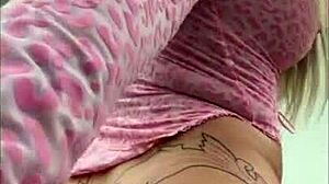 This sexy milf outfit perfect for flashing tattooed big tits pov