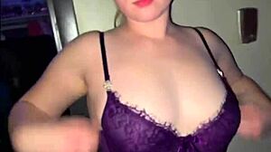 sneaky gf models lingerie to black neighbor guy!