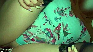 Muslim Girl's Hijab Hides Tight Pussy Creampie Dripping Wet
