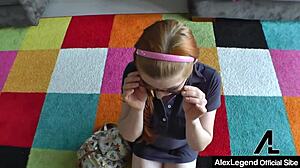 Nerdy redhead penny pax deepthroats alex legend pov!