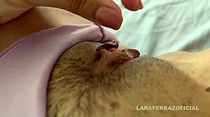 hubby was traveling, tesão killing me, skinny redhead fingers pierced pussy to orgasm???