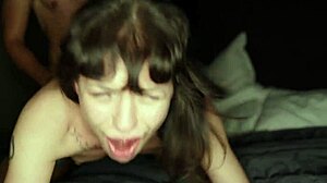 Disoriented tourist slut screams through double vaginal orgy domination
