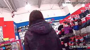 czech teen teased in store then pov fucked hard
