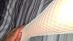 sneaky gf models lingerie to black neighbor guy!